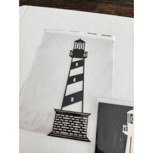 Scrapbooking DieCut Shape - Stamping Station LOT 3 . LIGHTHOUSES New Vintage #24 - Picture 3 of 4